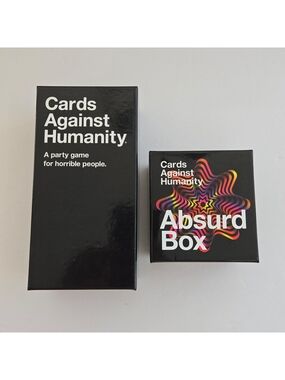 Cards Against Humanity & Absurd Box Party Card Game Sets Complete Good Condition